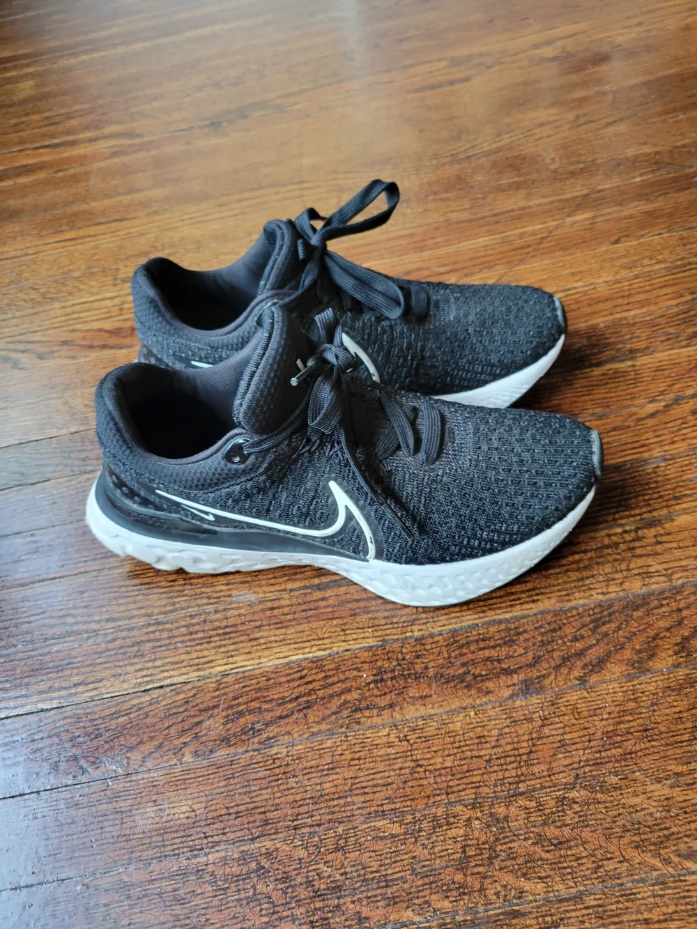 Nike React Infinity Run Womens Sz 6.5 Black Activewear, Casual Running